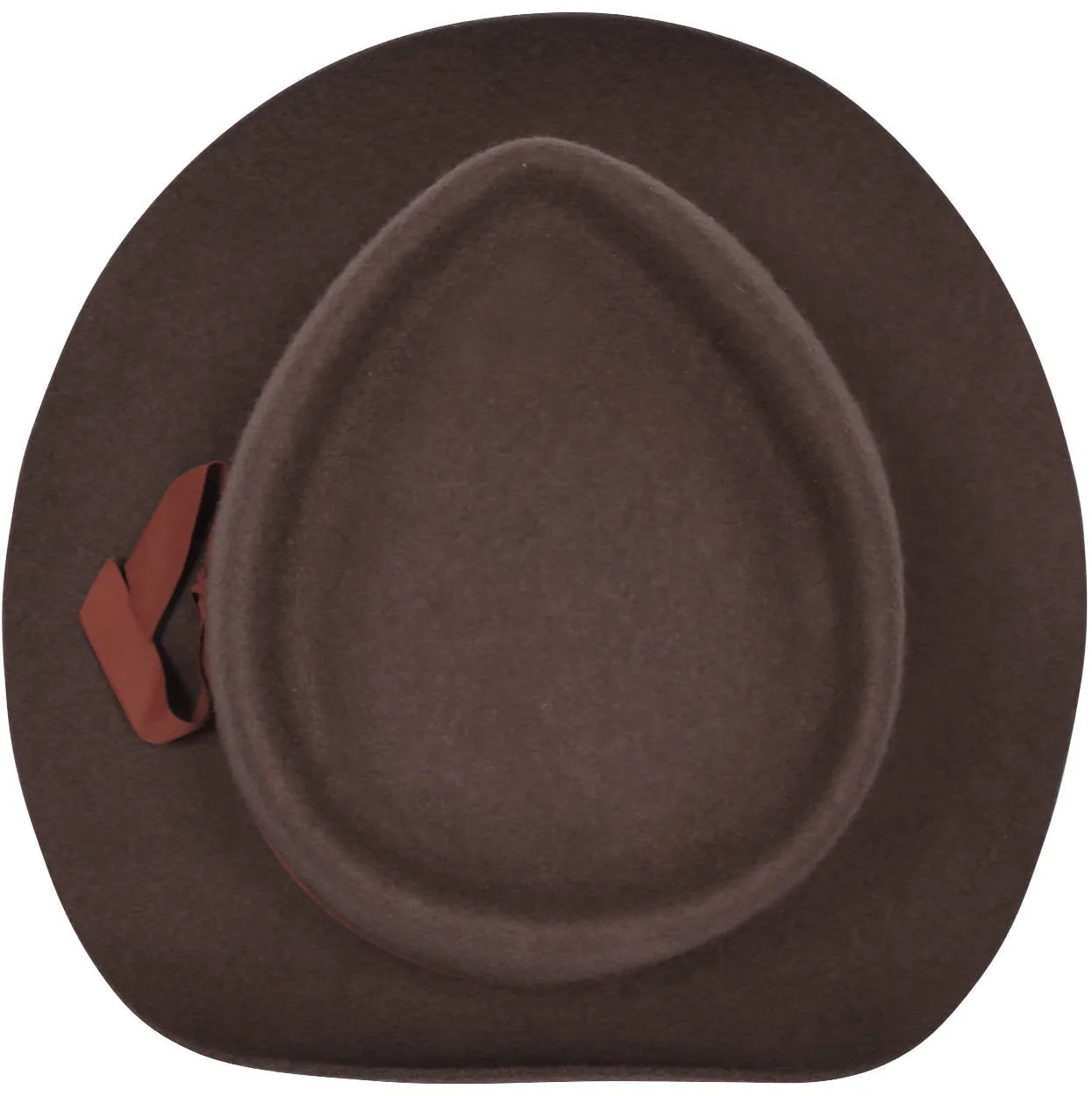 Vintage Effanem Crusher Fedora Brown Wool Felt 7 3/8 Large