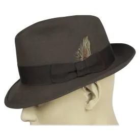 Vintage Mens Fedora Hat Robert Hall Fur Felt Made in USA Medium 7 1/8
