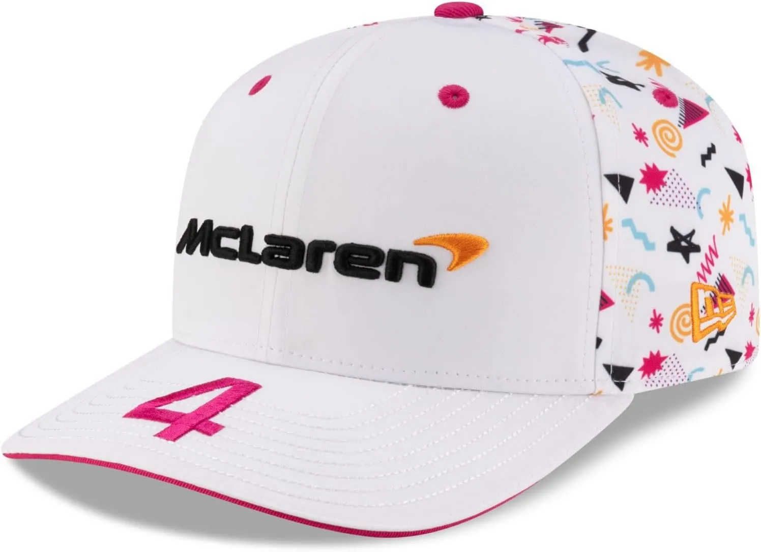 White Miami Driver Cap by SpeedGear: Lando Norris McLaren F1 New Era