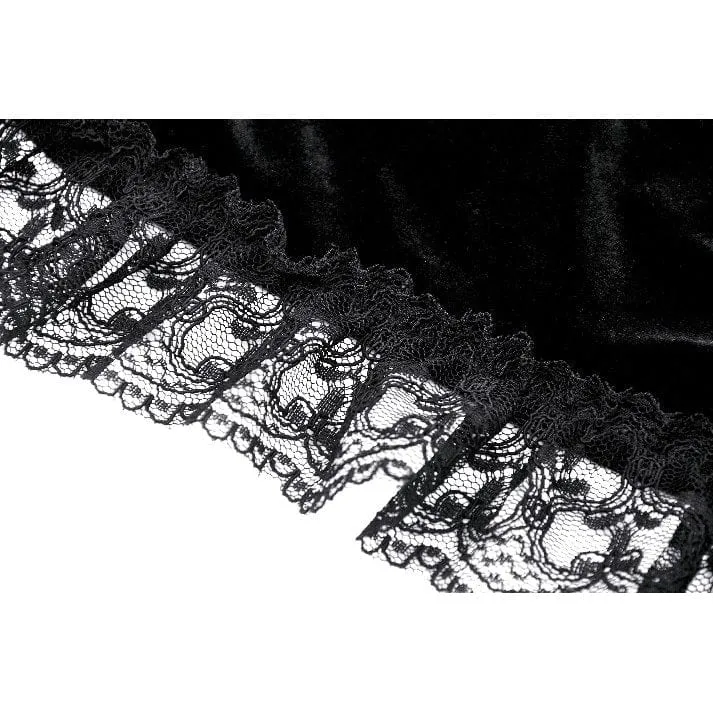 Women's Gothic Ruffled Lace Cape
