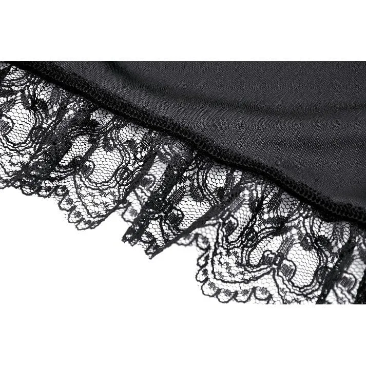 Women's Gothic Ruffled Lace Cape
