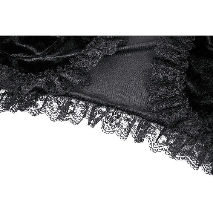 Women's Gothic Ruffled Lace Cape