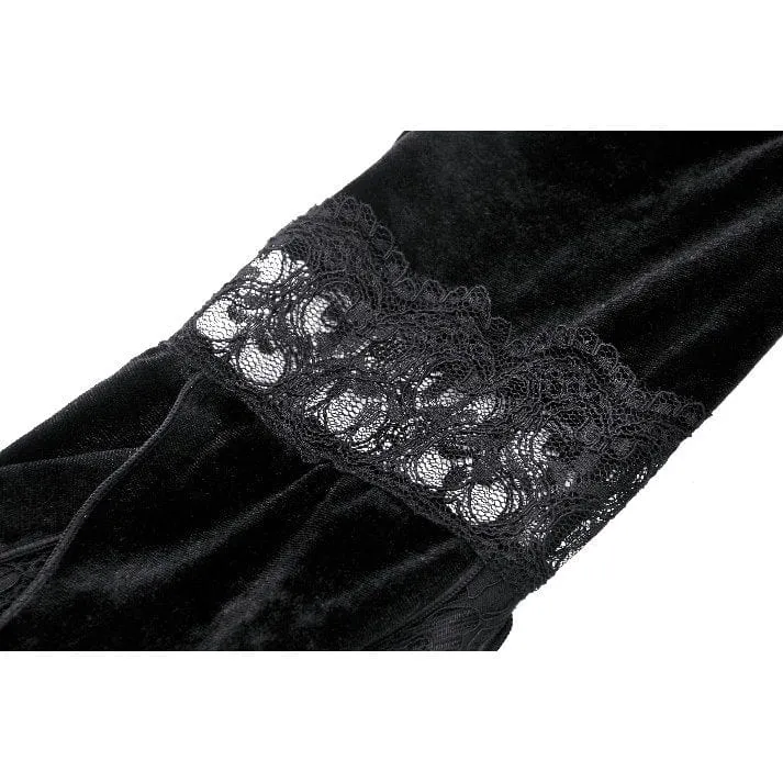 Women's Gothic Ruffled Lace Cape
