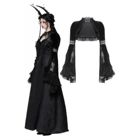 Women's Gothic Ruffled Lace Cape